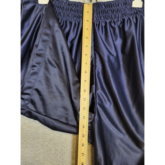 Starter Shorts Mens 3XL Dazzle Shiny Drawstring Navy Blue Gym Basketball Retro - Picture 9 of 13